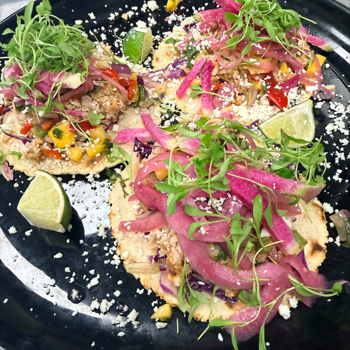 Pulled Pork Habanero Mango BBQ Tacos